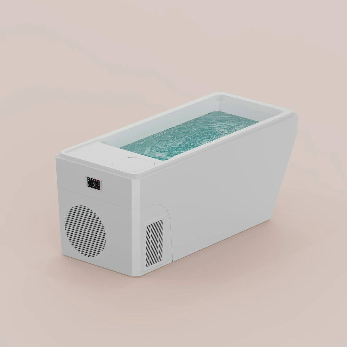 Syochi G3 Acrylic All-in-One Cold Plunge Tub System with 1 HP Chiller - front view