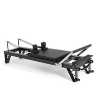 Elina Pilates Aluminum HL3 Reformer - full side view in black