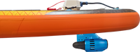AMgo Turbo Paddleboard with BlueDrive S Power Fin Water Propulsion Device - Includes Aluminum Paddle and Safety Leash