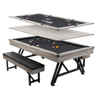 American Legend 3-in-1 Madison Pool & Poker Dining Table