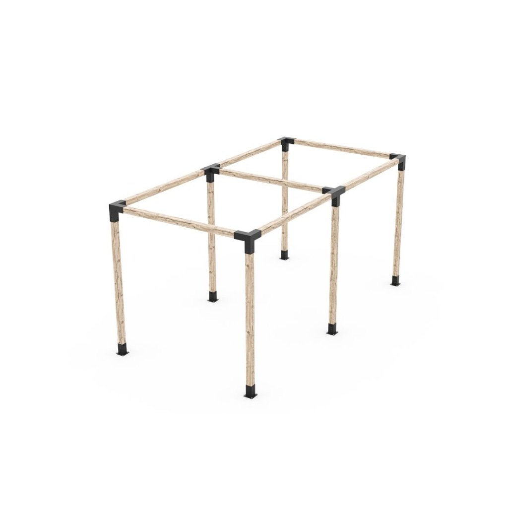 Toja Grid Any Size Double Pergola Kit for 4x4 posts - gallery view