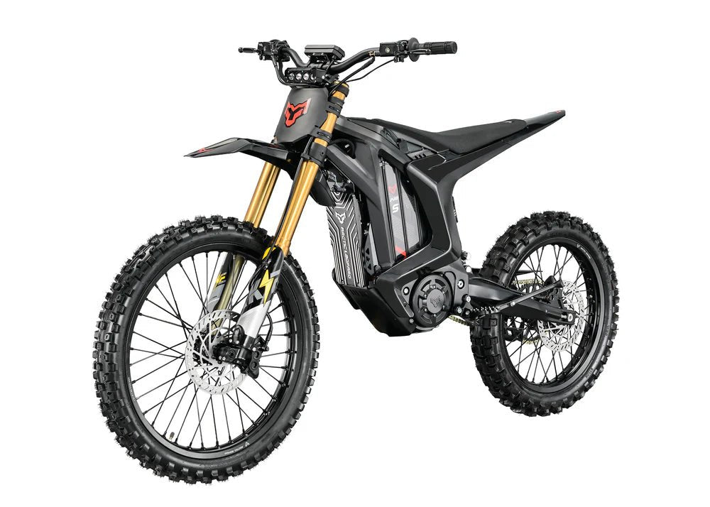 Arctic Leopard XE PRO S Enduro electric dirt bike - front three-quarter view