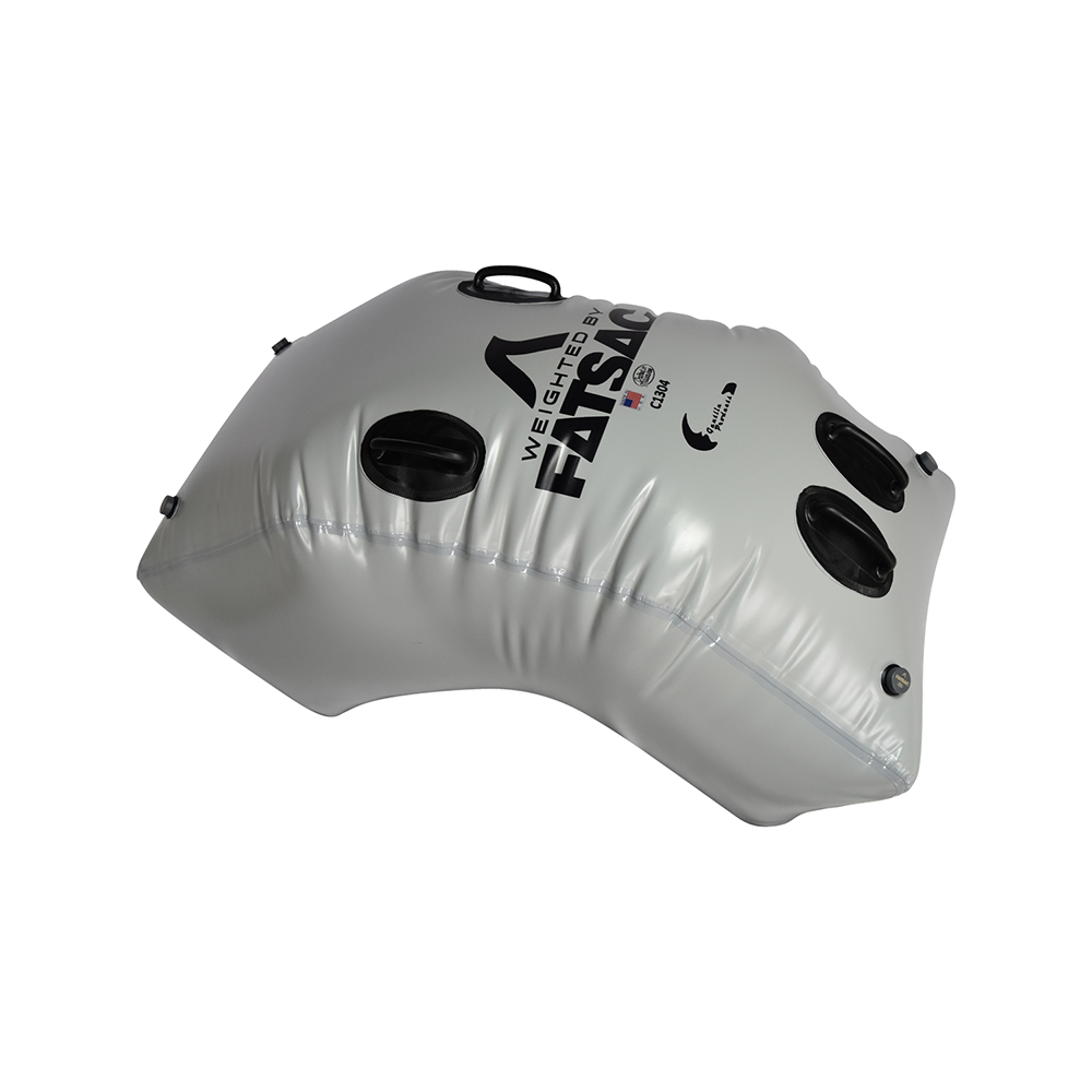 FATSAC C1304 Grey Yamaha Swim-Deck Ballast Sac with black handles and PVC cleats - primary view