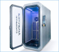 Antarctica Barrel cryotherapy chamber with open door view