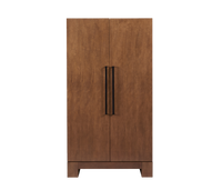 American Heritage Alta Wine & Spirit Cabinet in Brushed Walnut finish - closed view