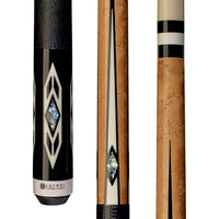 Lucasi Custom Cue with Embossed Leather Wrap