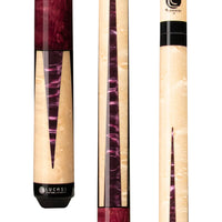 Lucasi Custom Stained & Natural Super Birdseye Wrapless Cue