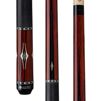 Lucasi LUX62 Pool Cue with Solid Black Linen Wrap