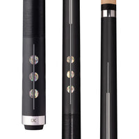 Lucasi LUX75 Designer Pool Cue - Premium Black Linen Wrap
