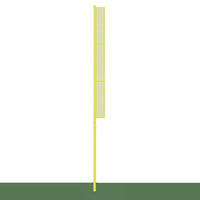 Jaypro Collegiate Foul Poles 30 ft. - Baseball/Softball Semi-Permanent (Yellow)