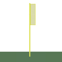 Jaypro Collegiate 15 ft. Baseball/Softball Foul Poles - Semi-Permanent Yellow