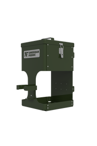 American Feeder BF-40 Block Feeder front right view - powder-coated aluminum