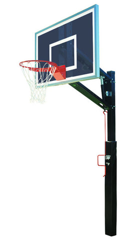 Image of Bison Lottery Pick ZipCrank Adjustable In-Ground Basketball Hoop