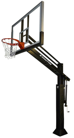 Image of Bison Ultimate Hangtime Clear 6" Adjustable In-Ground Basketball Hoop