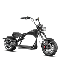 Eahora Emars M1P electric motorbike in black - full side view