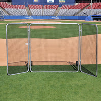 Jaypro Big League Series Fungo Screen with Wings - 16 ft. Wide