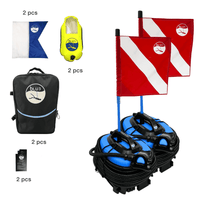 BLU3 Nomad Duo Mini Dive System - complete portable dive kit for two divers
