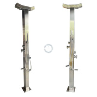 No Worries Showers Bondi Double Head 316L Stainless Steel Outdoor Pool Shower