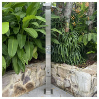 No Worries Showers Bondi Silver 316L Marine Grade Stainless Steel Outdoor Indoor Pool Shower Rinse-Off Shower