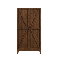 American Heritage Bristol Wine Cabinet in Harvest finish - full view closed