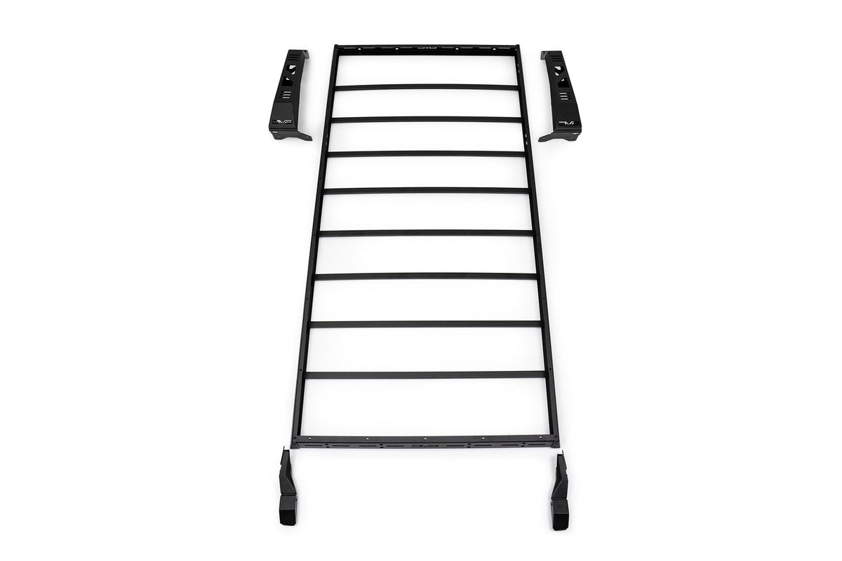 DV8 Offroad Bronco roof rack - overhead view