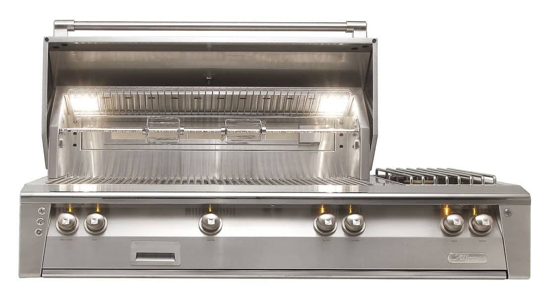 Alfresco 56-inch Deluxe Built-In Grill front view