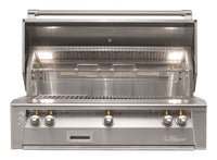 Alfresco 42 inch Luxury Built-In Grill stainless steel hero shot