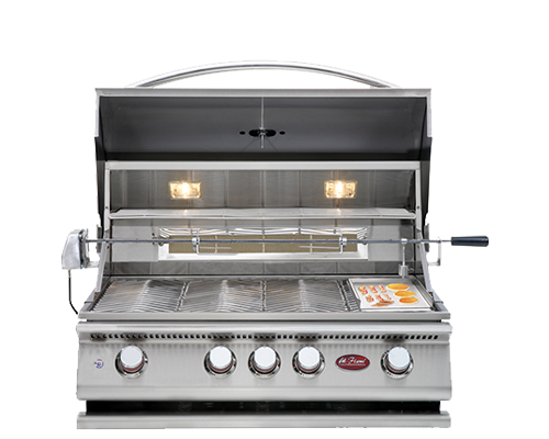 Cal Flame P Series P4 4-Burner Built-In Gas Grill - LP front view