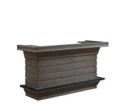 American Heritage Caliente Home Bar in Glacier finish - full front view