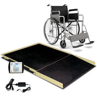 Cardinal Detecto FHD Floor Scale 3x3 with 1000 lb capacity, ramp, and MV1 indicator