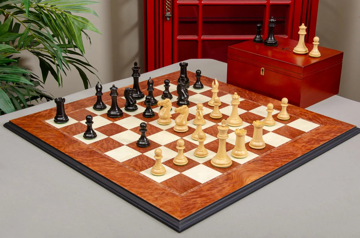 House of Staunton Collector Series Chess Set, Box and Board Combination - full view