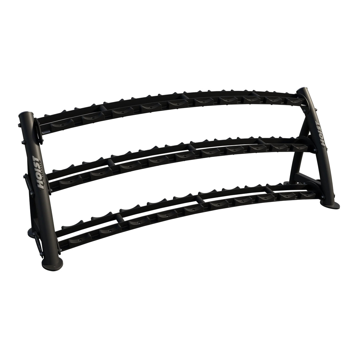HOIST Fitness 3-Tier Horizontal Dumbbell Rack - CF Commercial
