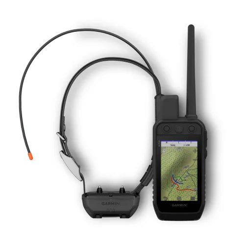 Garmin Alpha 300 handheld GPS dog tracker front view with 3.5 inch color touchscreen