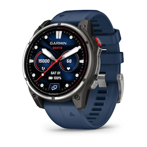 Garmin quatix 8 Pro 47mm AMOLED Marine GPS Smartwatch - front view