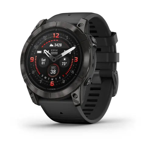 Garmin epix Pro Gen 2 Sapphire Edition 51mm Carbon Gray DLC Titanium - front view