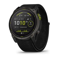 Garmin Enduro 3 Carbon Gray DLC Titanium GPS Smartwatch - front view