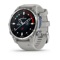 Garmin Descent Mk3 43mm stainless steel dive computer smartwatch - front view