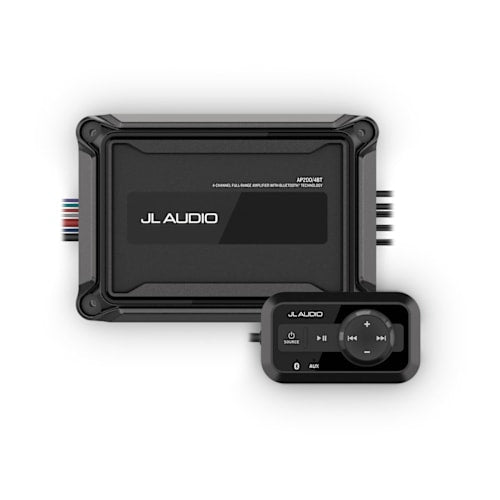 Garmin JL Audio AP 4-Channel Marine Amplifier with Bluetooth - Front View