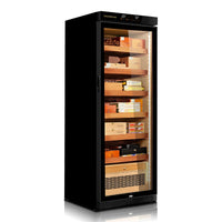 Raching MON2800 Climate Control Humidor Cabinet side angle view