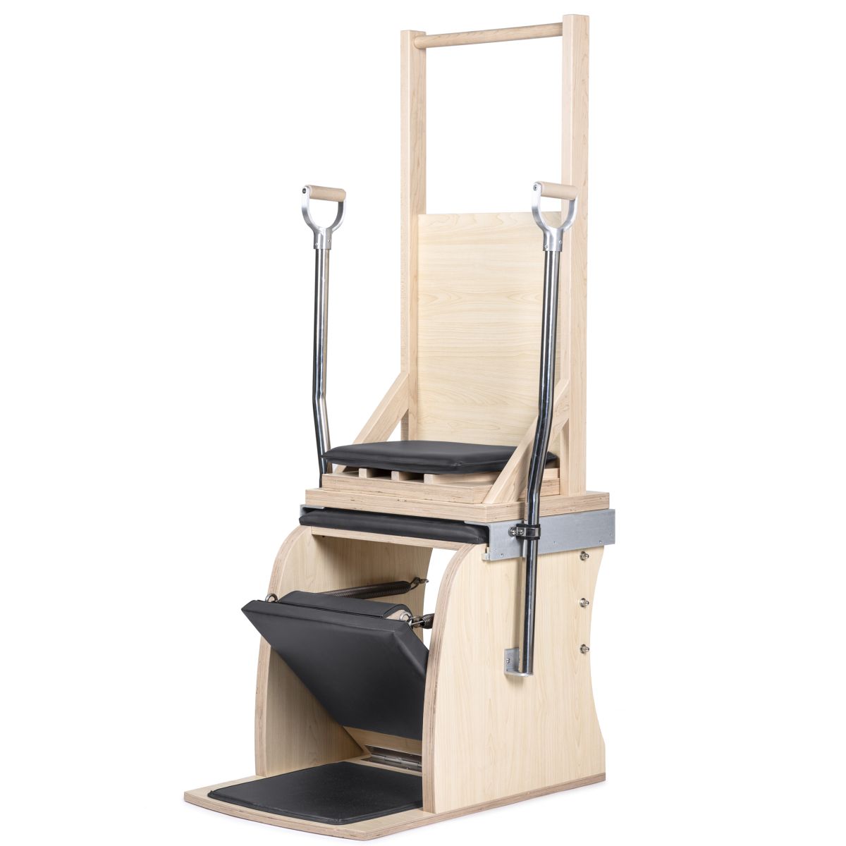 Elina Pilates Classic Combo Chair with Back - solid maple wood Wunda Electric Chair combination, hero view