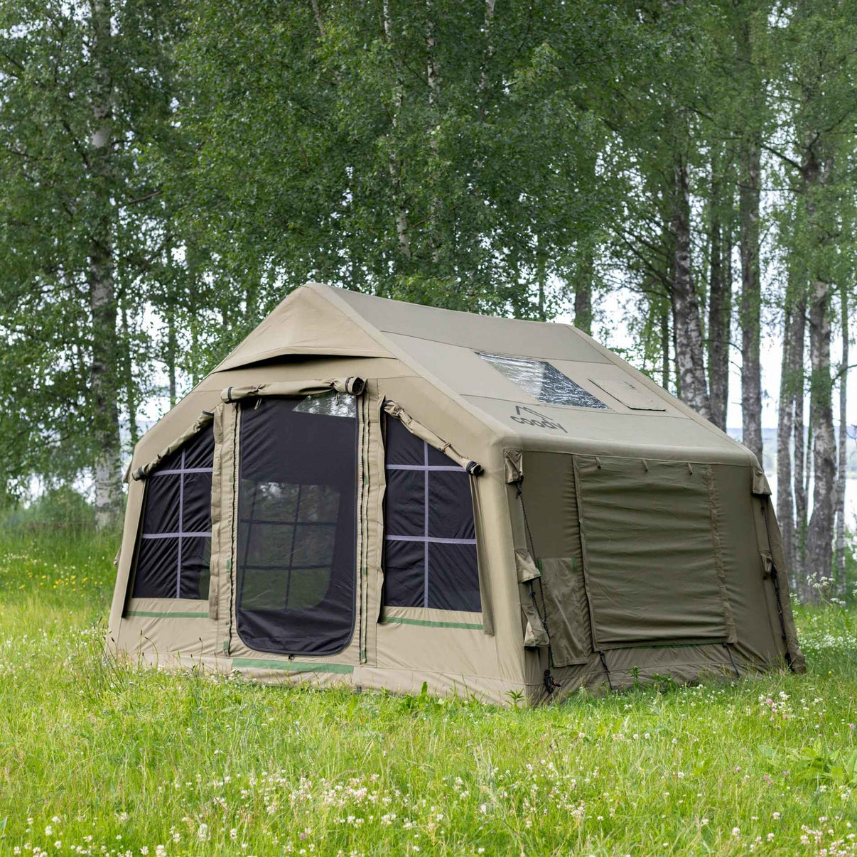 inflatable air tent house Coody 8.0 Forest Green Inflatable Tent for Camping (1-4 Person)
