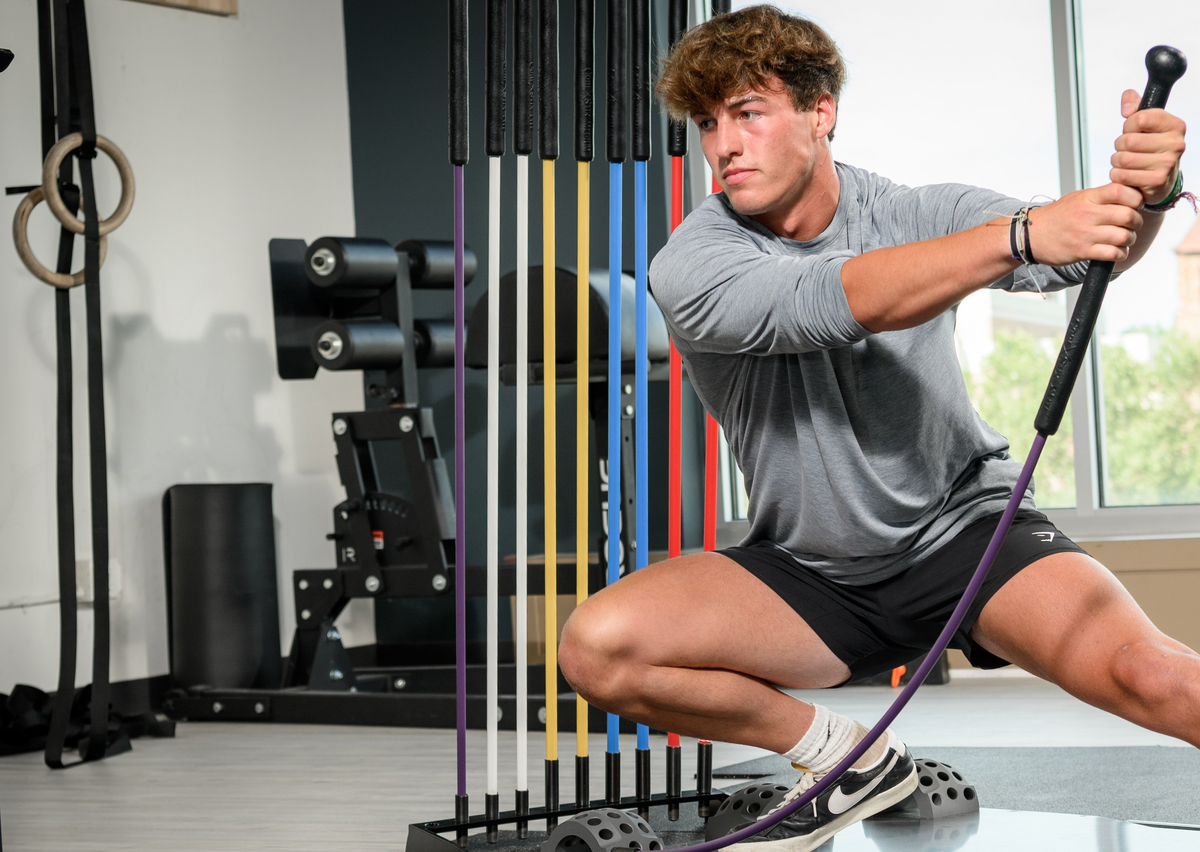 Core Stix Triple Arc Floor Mount System full view - commercial functional fitness platform