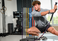 Core Stix Triple Arc Floor Mount System full view - commercial functional fitness platform