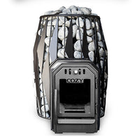Cozy Heat OG Thru-Wall Sauna Stove and Sauna Stones