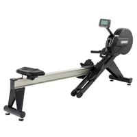 Spirit CRW800 Commercial Rower - full view, black finish