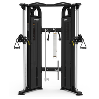 Spirit Fitness CSF-FUNT Commercial Functional Trainer - front view in black finish