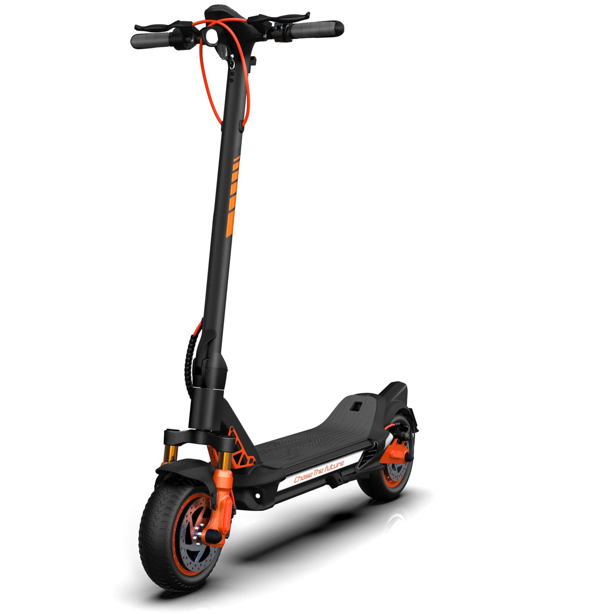 Cunfon RZ1000 Electric Scooter - Front Angle Showcasing Dual Motor Design and Wide Tires