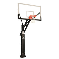 Jaypro Titan Adjustable 72 in. Tempered Glass Basketball System - 6x8 in. Pole, 4 ft. Offset
