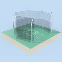 Jaypro Discus Cage with Cage Net & Barrier Net