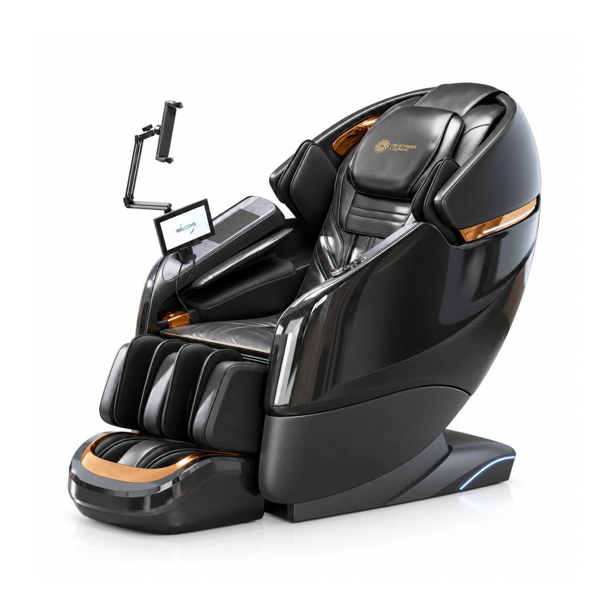 De-Stress Lounge massage chair gallery - full chair side view